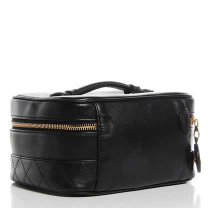 Chanel Calfskin Vanity Cosmetic Case Black 3 of 9