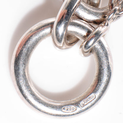 Hermes Sterling Silver Amulette Cadenas Kelly Pendant Necklace 5 of 7