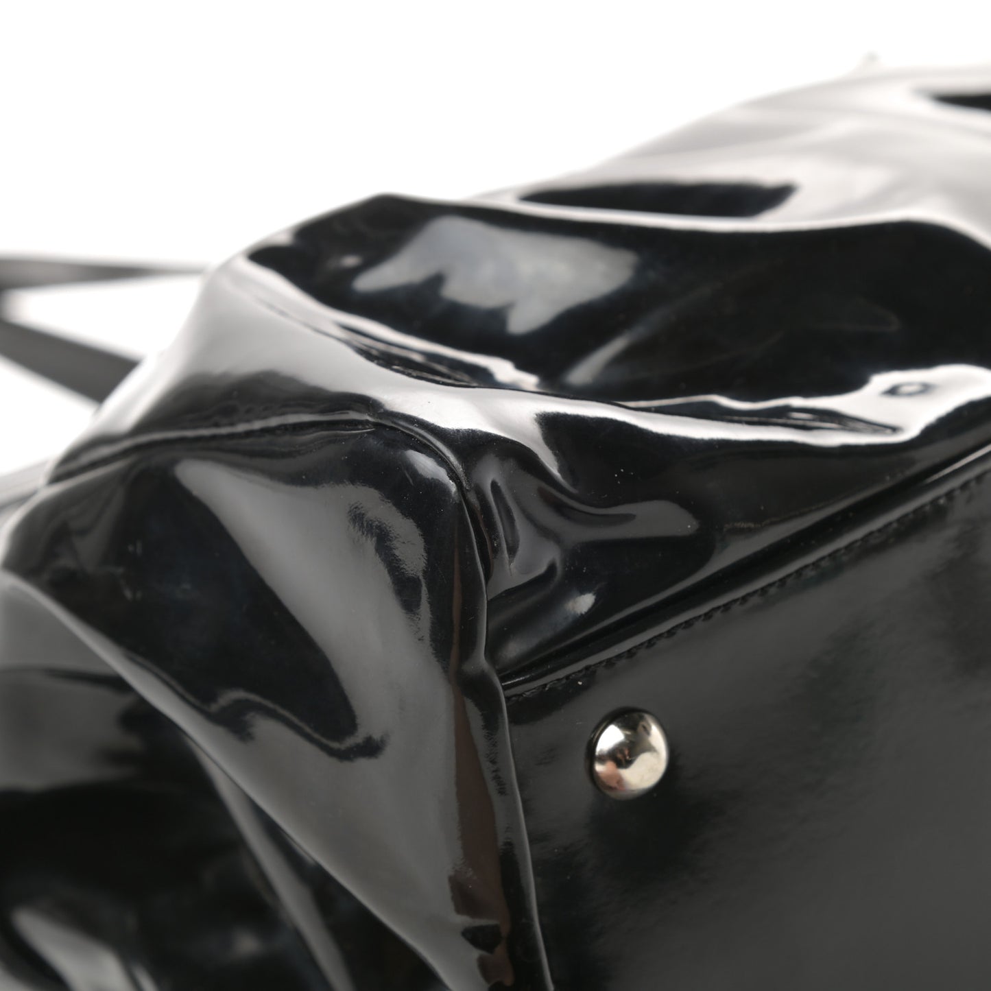 Patent Medusa Tote Black