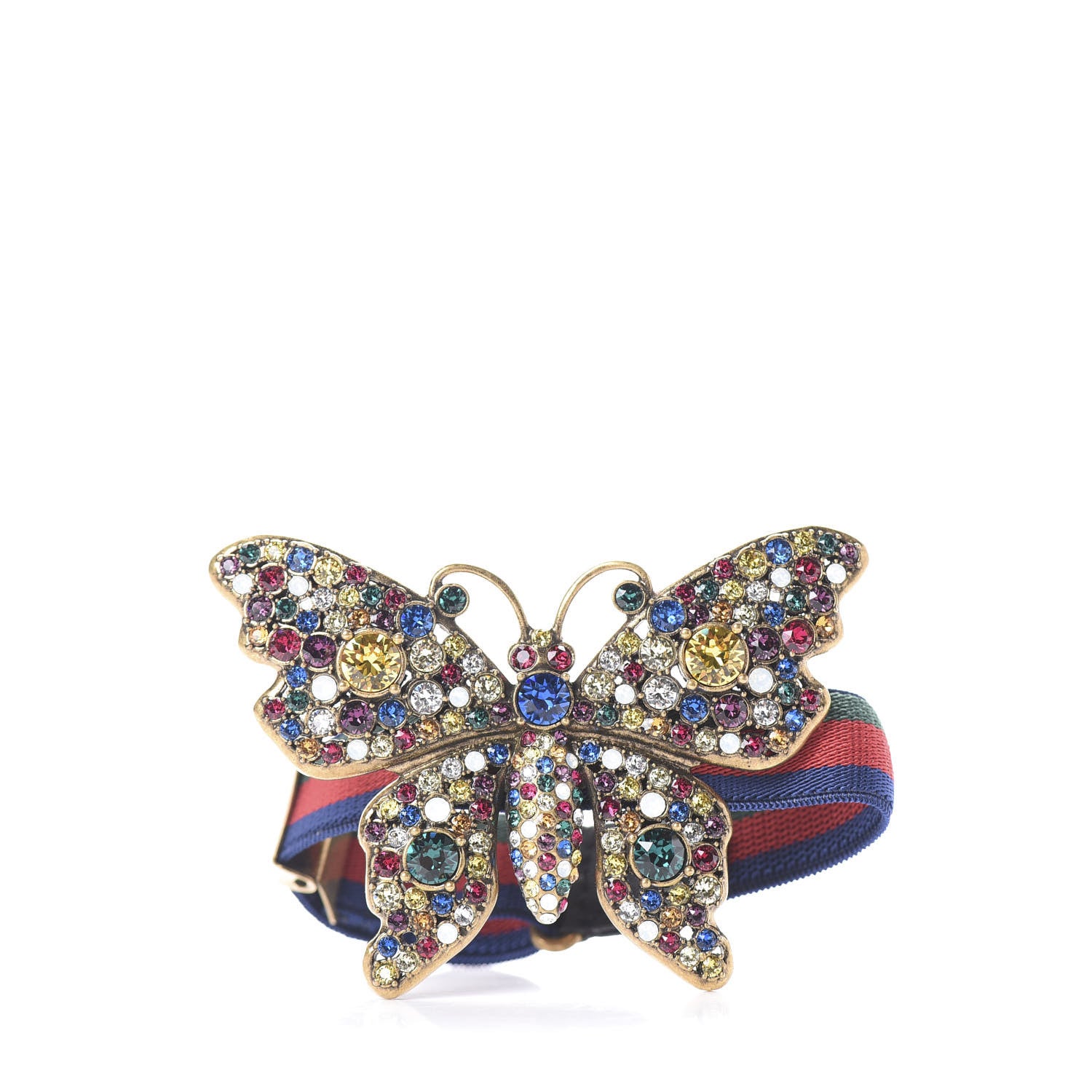 Gucci Web Crystal Butterfly Bracelet Multicolor 4 of 9