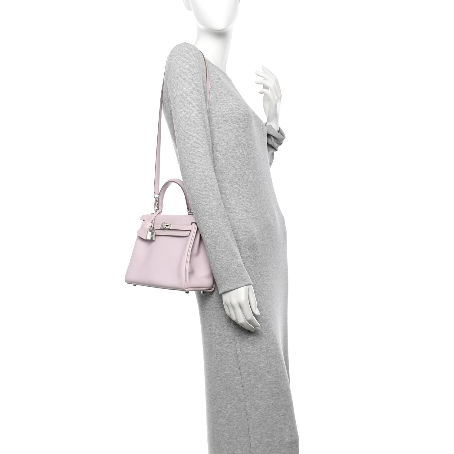 Hermes Swift Kelly Retourne 25 Mauve Pale 2 of 10