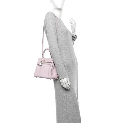 Hermes Swift Kelly Retourne 25 Mauve Pale 2 of 10