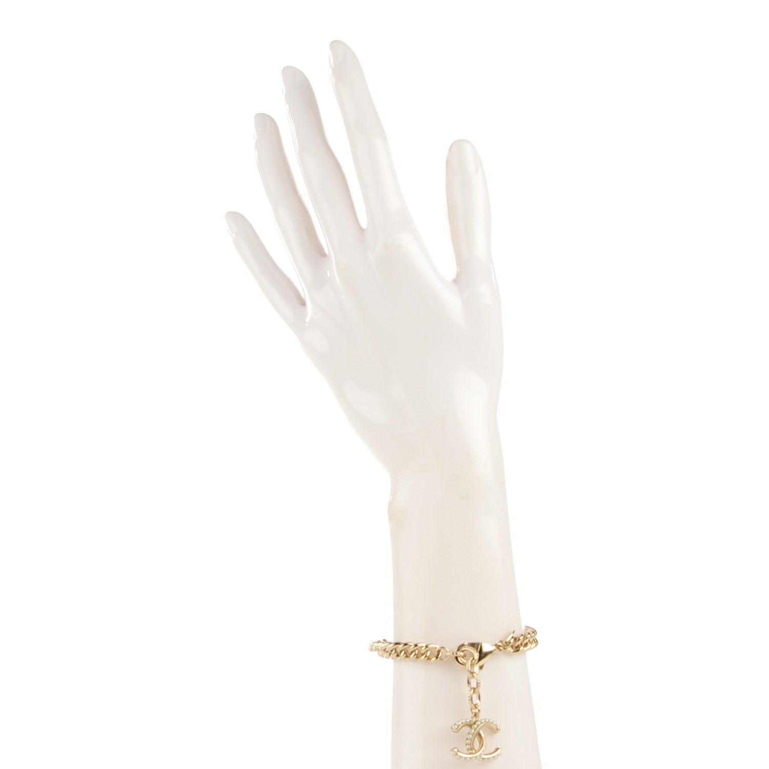 Chanel Pearl CC Bracelet Gold 2 of 6