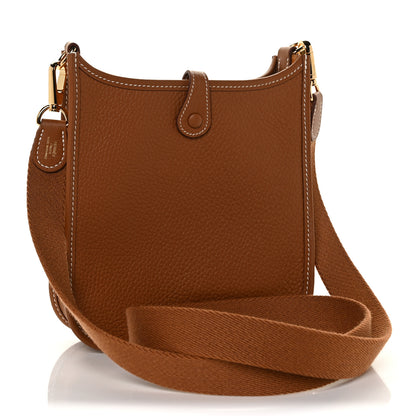 Hermes Taurillon Clemence Evelyne TPM Gold 2 of 9