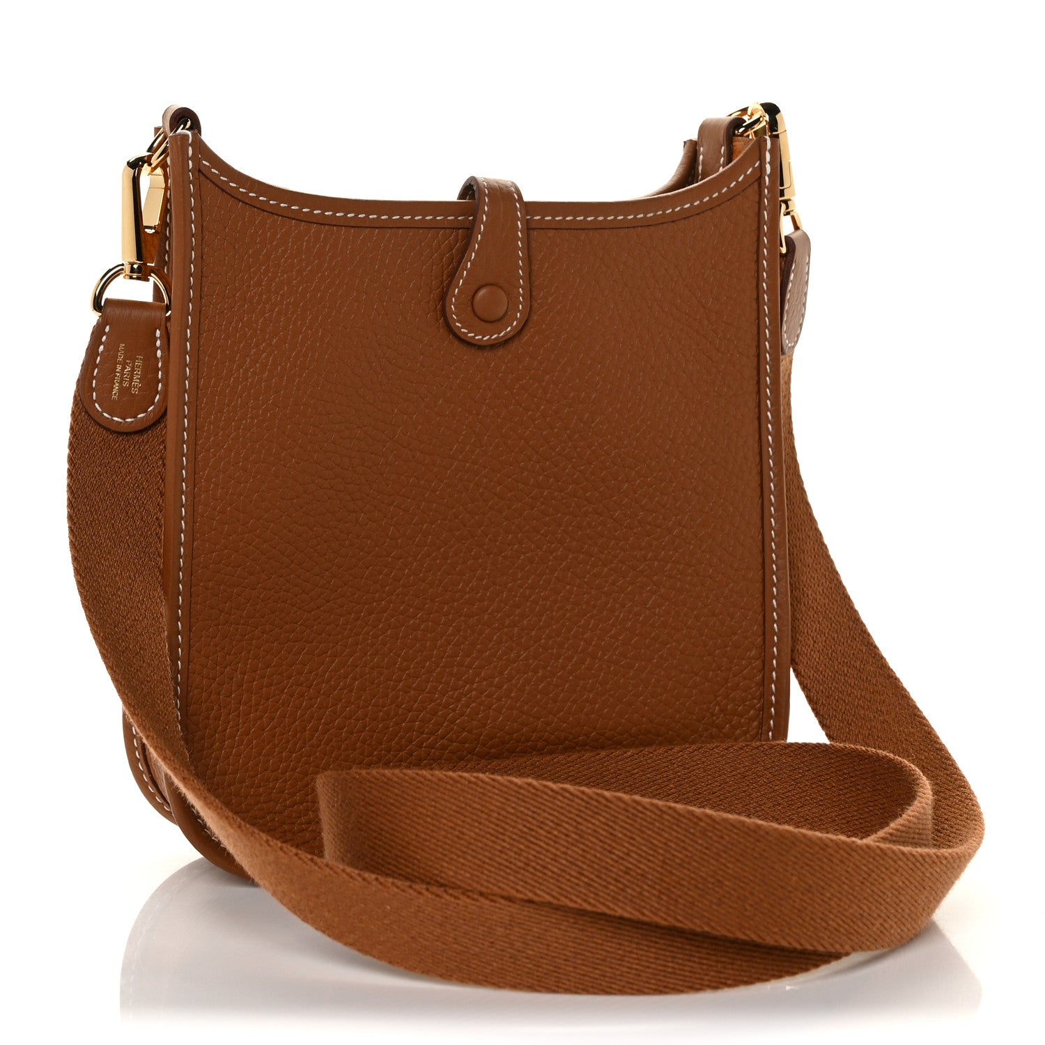 Hermes Taurillon Clemence Evelyne TPM Gold 2 of 9