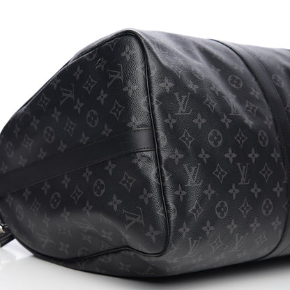 Louis Vuitton Monogram Eclipse Keepall Bandouliere 55 8 of 9