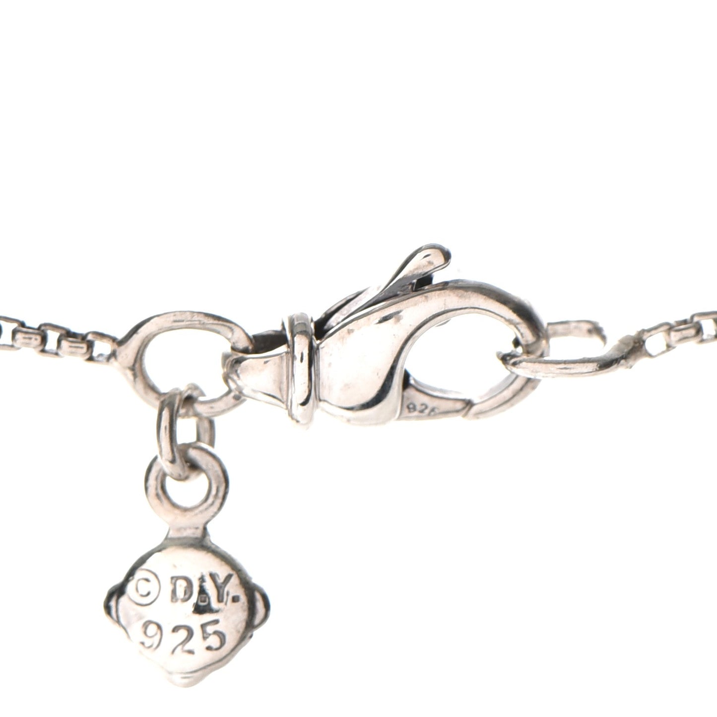 Sterling Silver Diamond Open Heart Cable Necklace