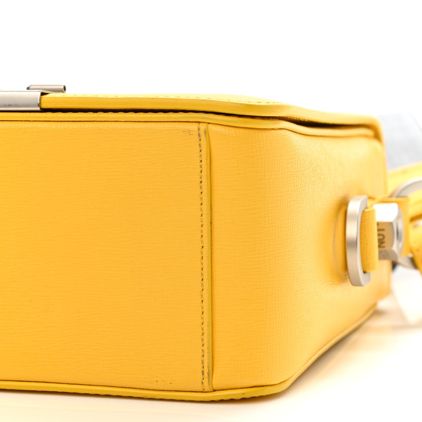 Saffiano Binder Flap Bag Yellow