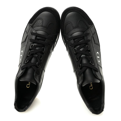 Christian Dior Calfskin Suede Logo Sneakers 38 Black 5 of 10