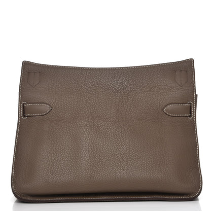 Hermes Taurillon Clemence Jypsiere 34 Etoupe 7 of 9