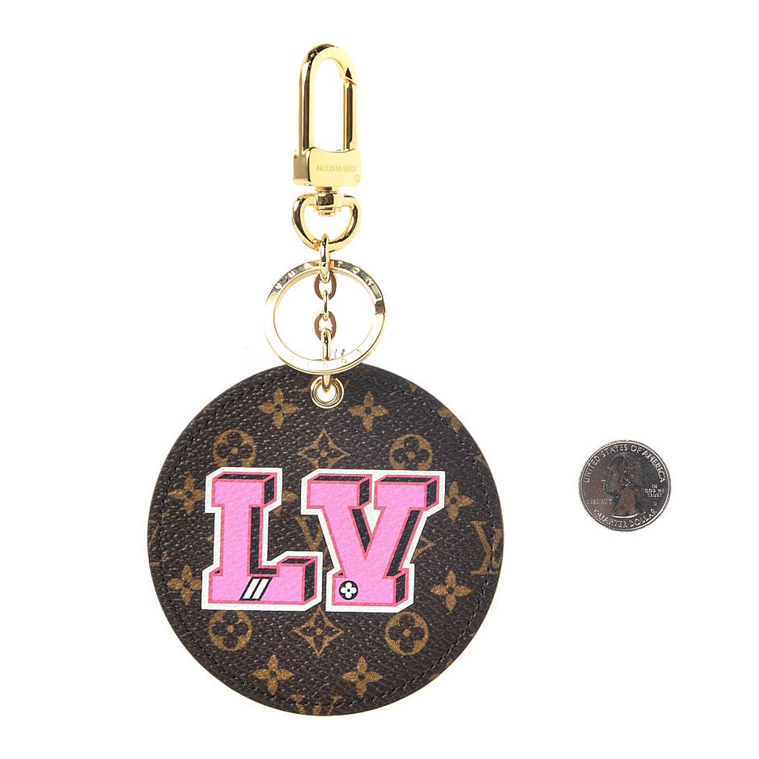 Louis Vuitton Monogram Stories Bag Charm Key Holder 2 of 3