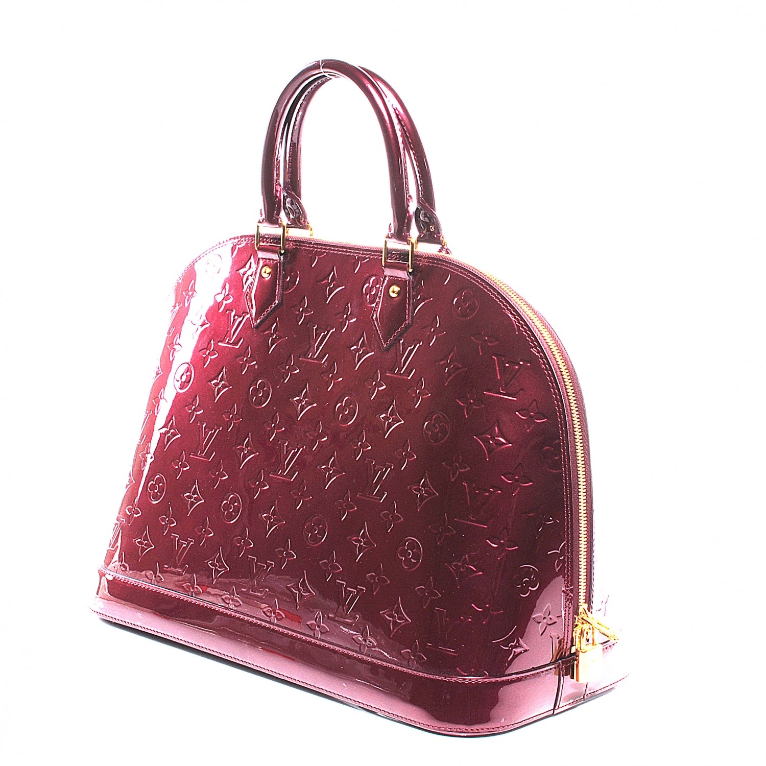Louis Vuitton Vernis Alma GM Rouge Fauviste 9 of 11