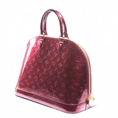 Louis Vuitton Vernis Alma GM Rouge Fauviste 9 of 11