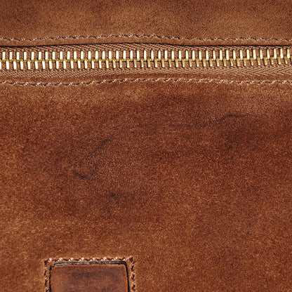Fendi Calfskin Suede Boston Satchel Foresta 5 of 11