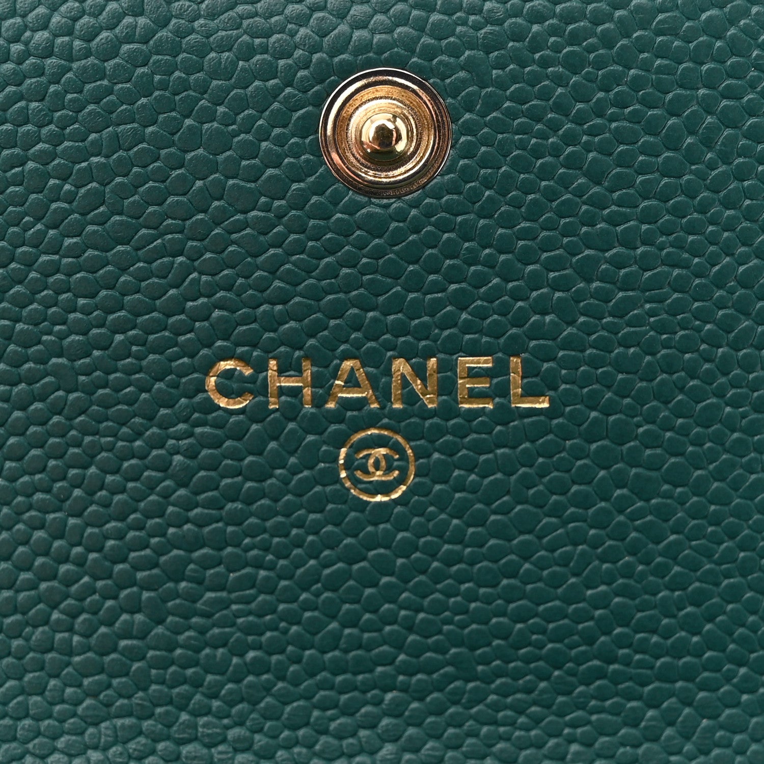 Chanel Caviar Quilted Boy Card Holder On Chain Green 6 of 10