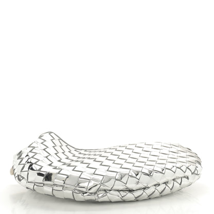 Bottega Veneta Mirror Laminated Nappa Intrecciato Sardine Bag Silver 4 of 11