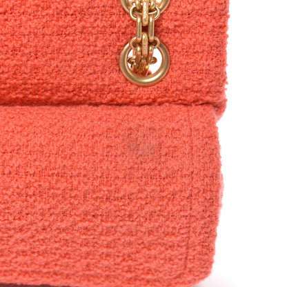 Chanel Wool Tweed Quilted 2.55 Reissue 225 Flap Coral 10 of 12