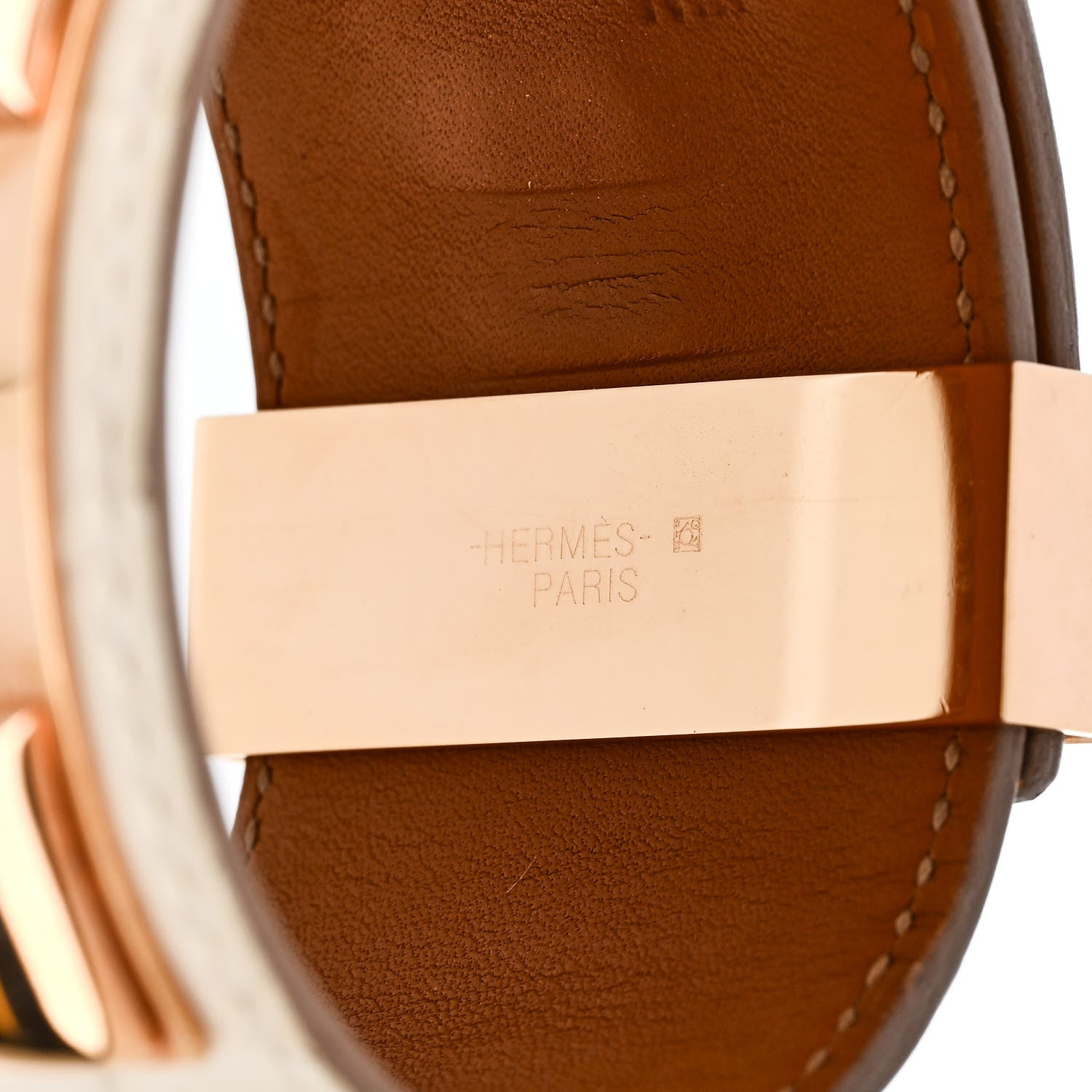Hermes Shiny Alligator Collier De Chien CDC Bracelet T3 Nata 5 of 6