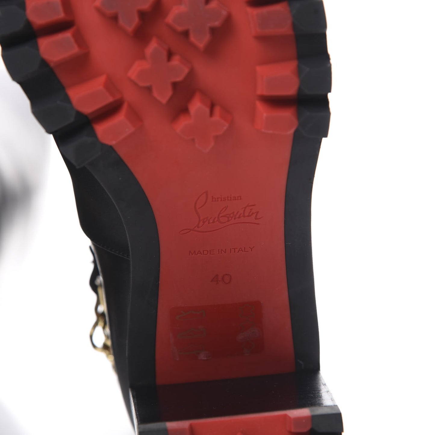 Calfskin Napaleona 70 Spikes Boots 40 Black