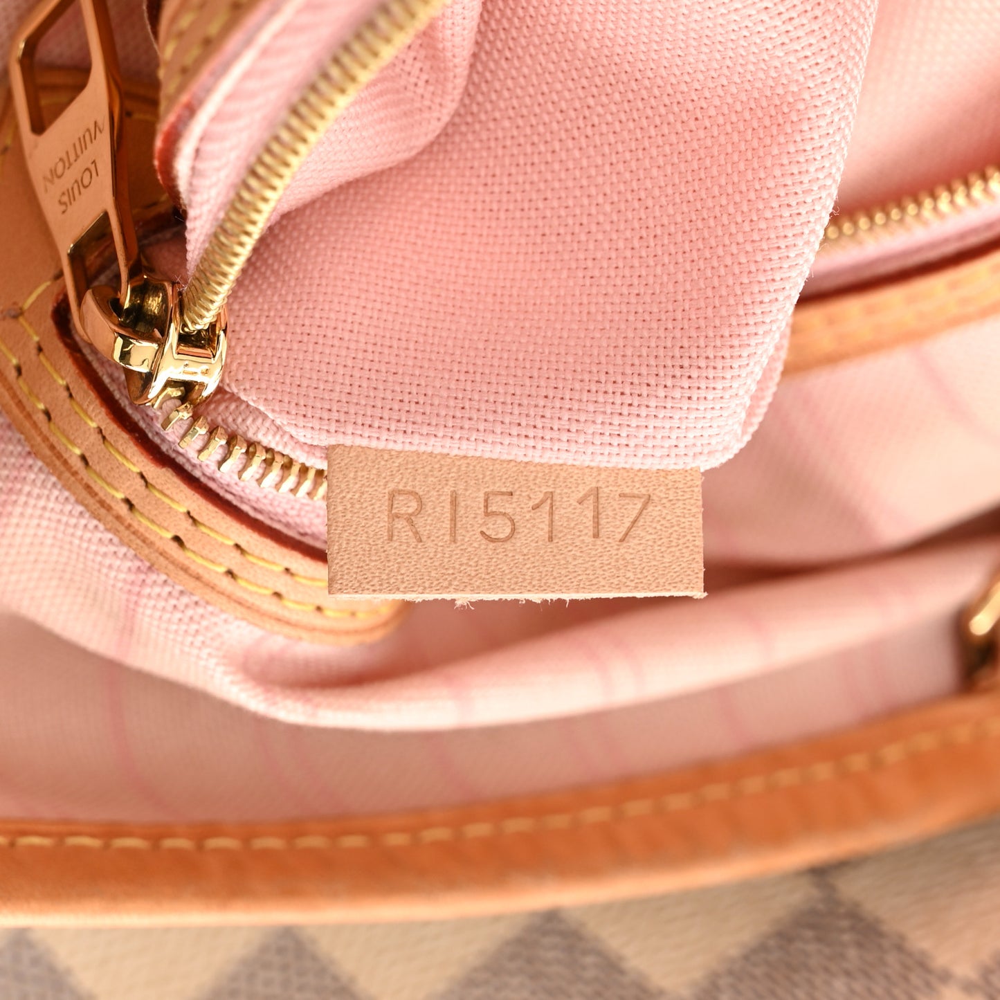 Damier Azur Delightful MM Rose Ballerine