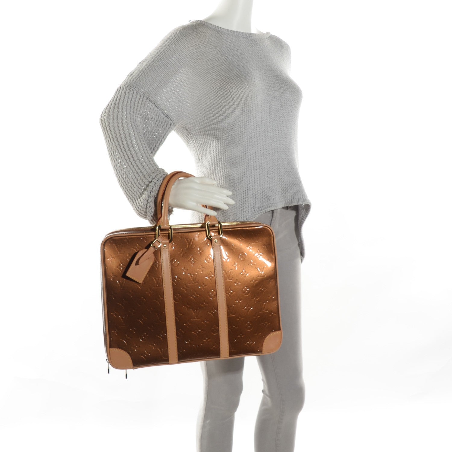 Louis Vuitton Vernis Vandam Briefcase Bronze 2 of 7