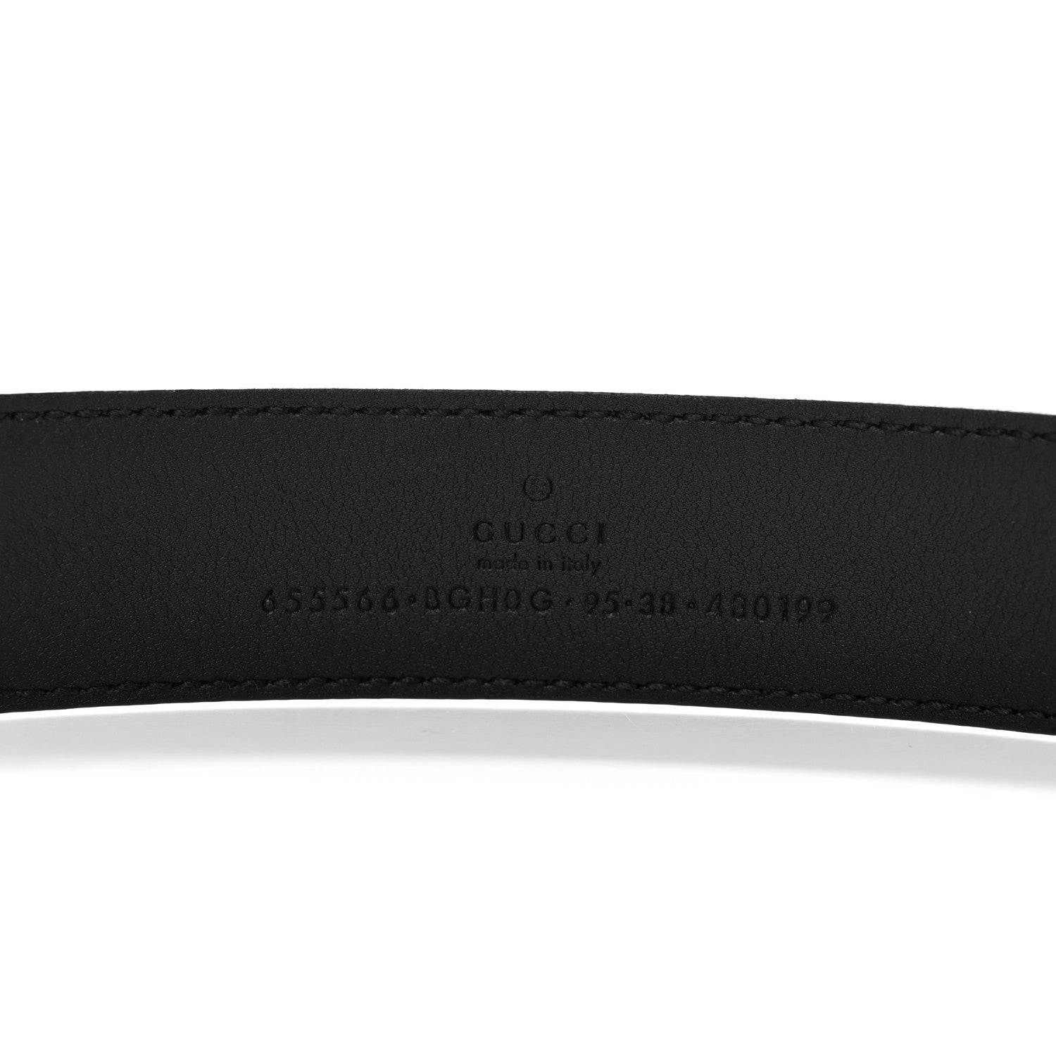 Gucci Selleria Calfskin G 30mm Belt 95 38 Black 3 of 6