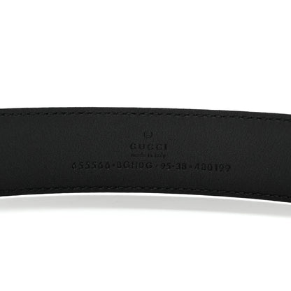 Gucci Selleria Calfskin G 30mm Belt 95 38 Black 3 of 6