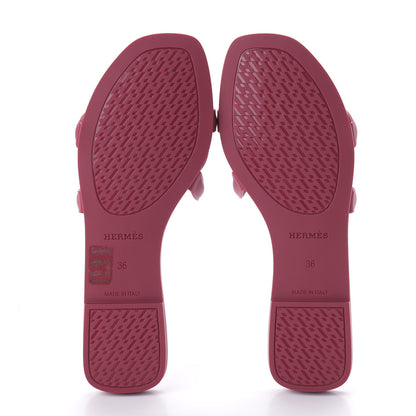 Hermes Rubber Aloha Sandals 36 Rose Baie 5 of 9