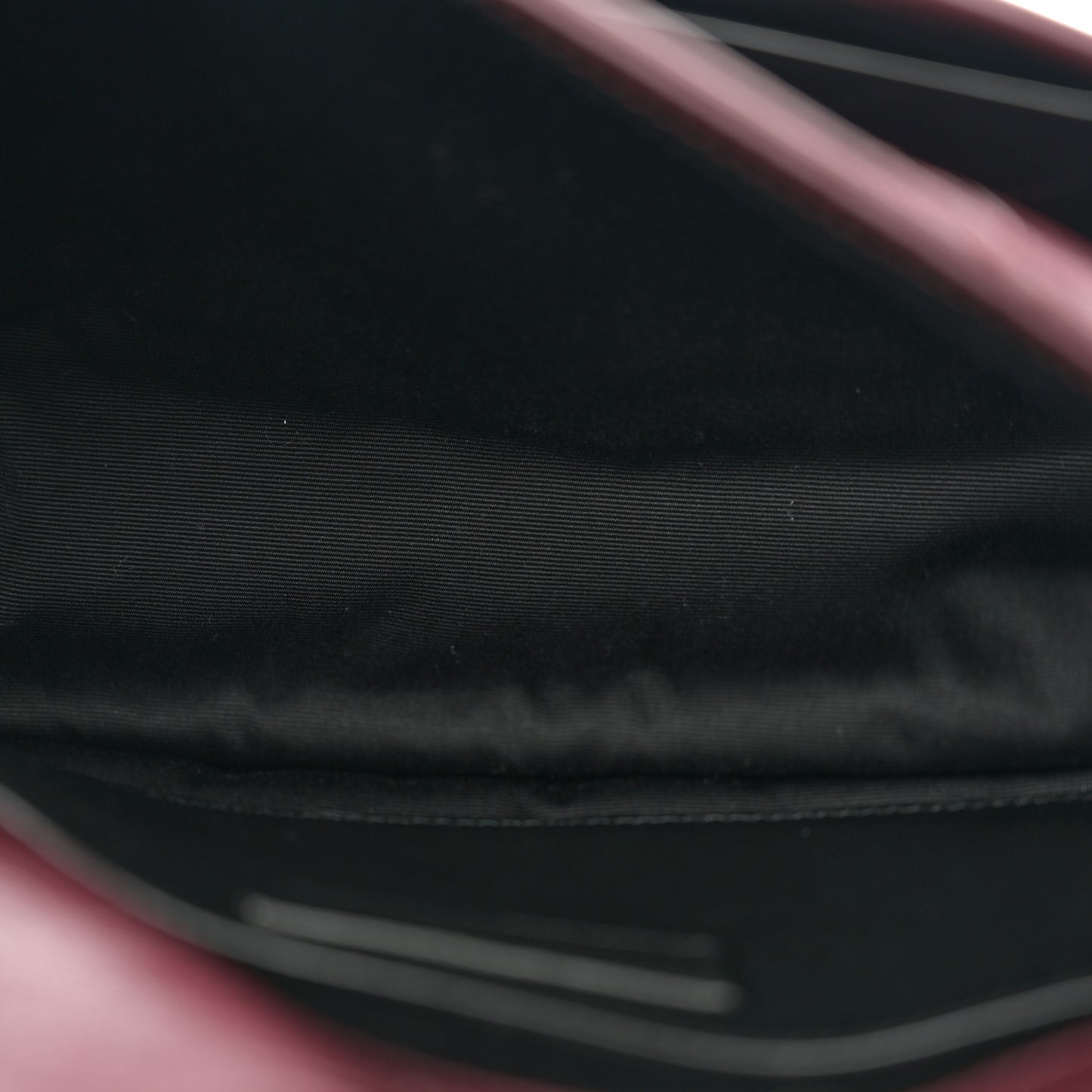 Crinkled Calfskin Matelasse Monogram Baby Niki Chain Satchel Burgundy