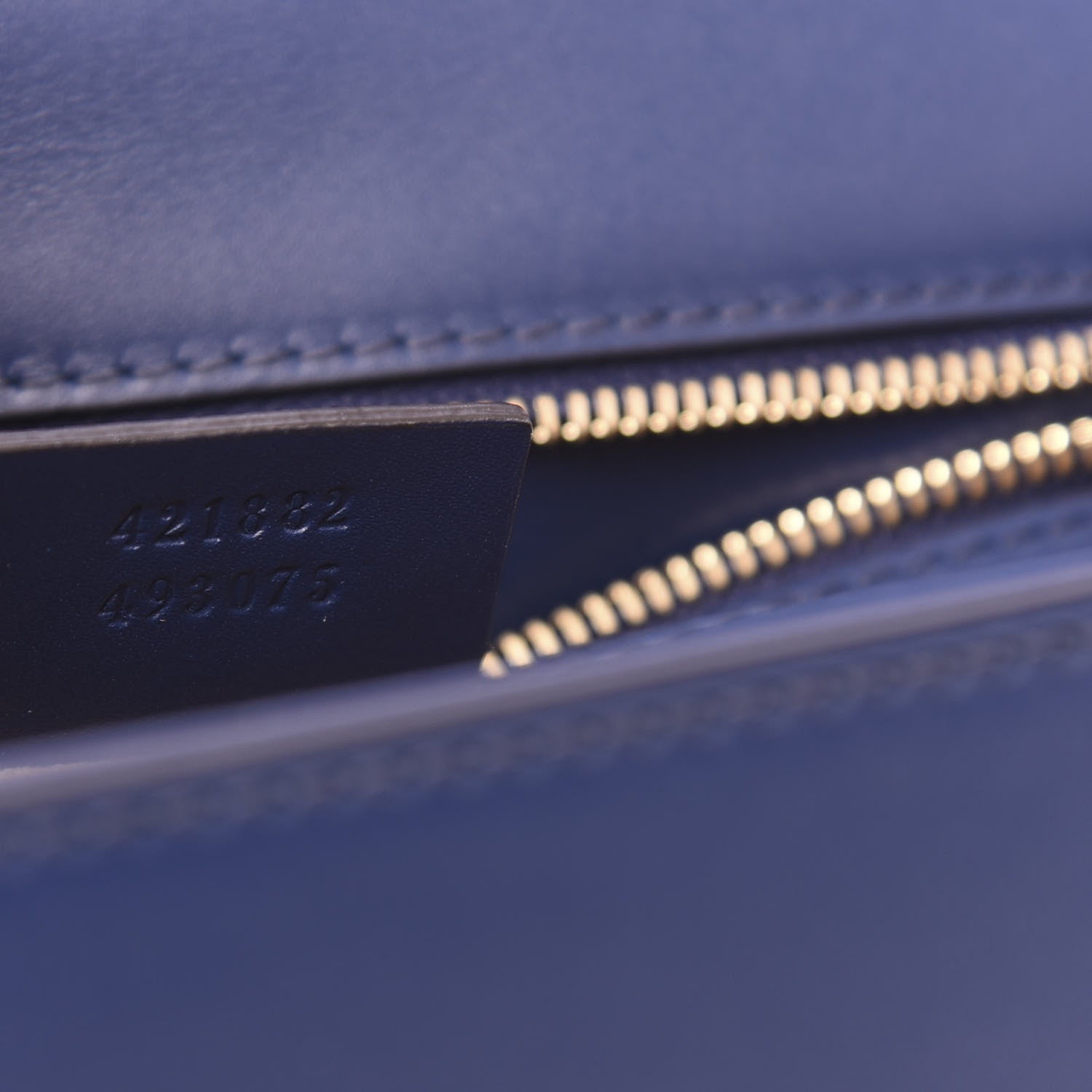 Gucci Vitello Fontanella Web Small Sylvie Shoulder Bag Blue Agata 9 of 10