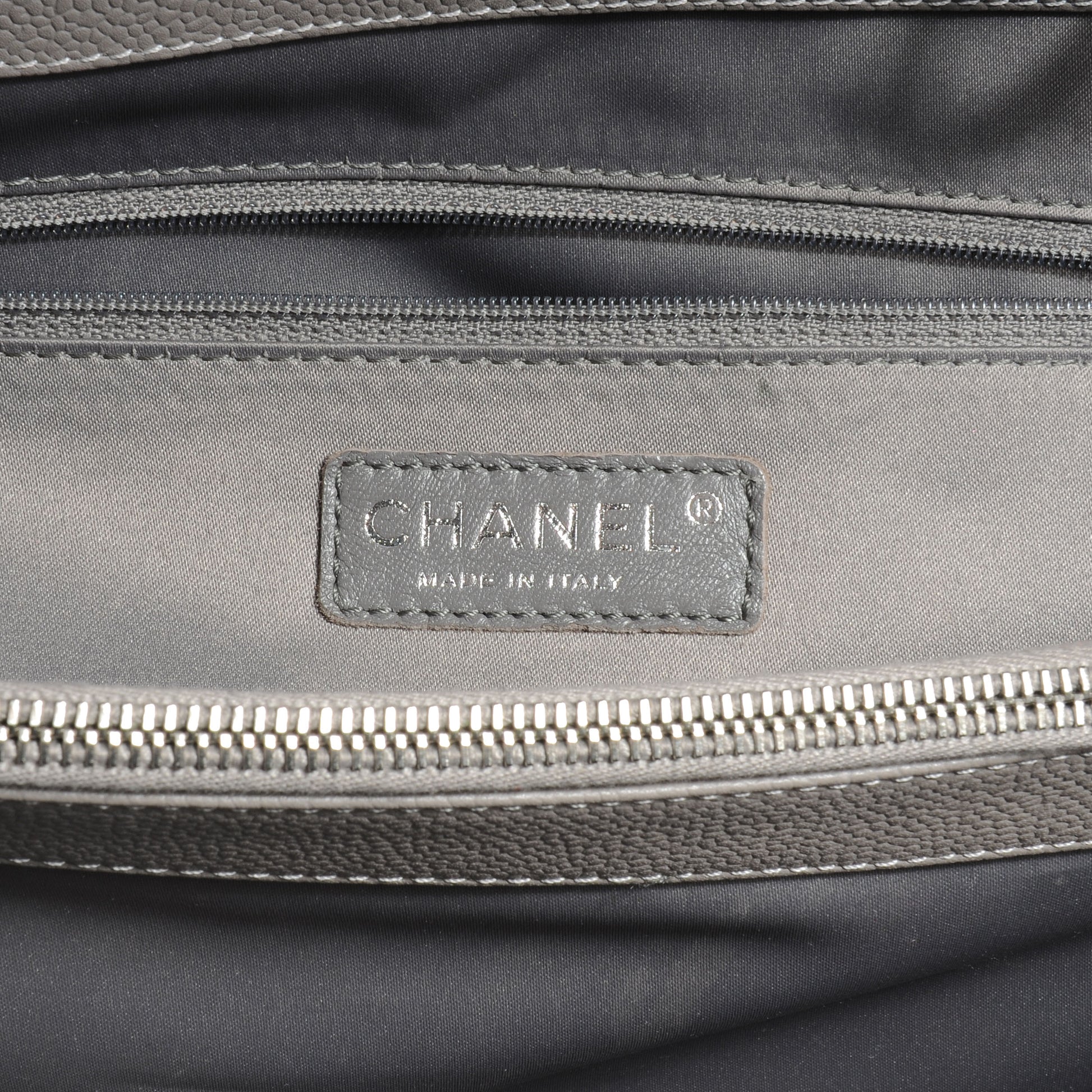 Chanel Caviar XL Grand Shopping Tote GST Grey 7 of 8
