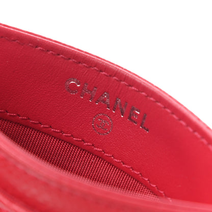 Chanel Caviar Timeless CC Card Holder Red 6 of 9