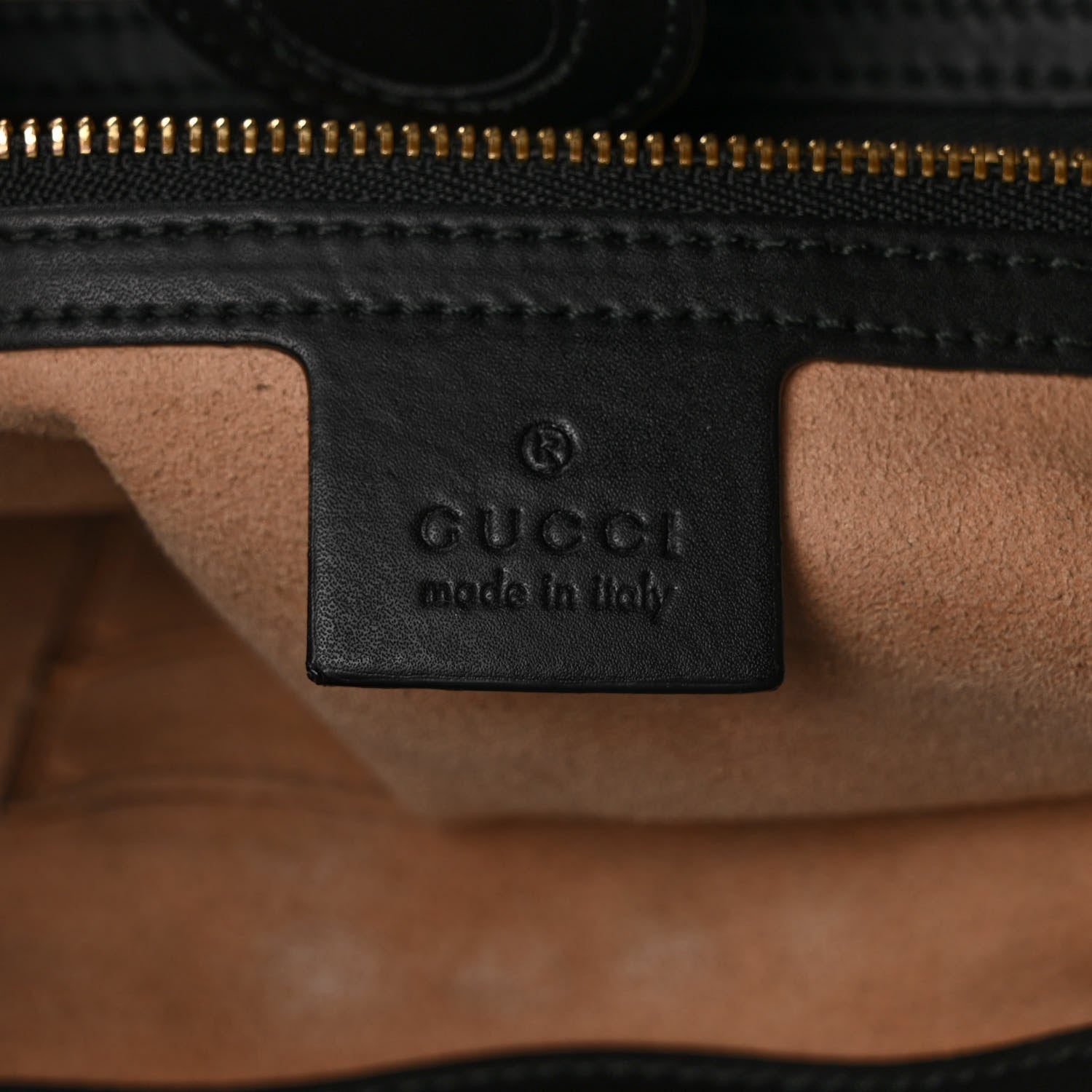 Gucci Soft GG Supreme Monogram Bees Small Crossbody Tote Beige Oro Black 5 of 10