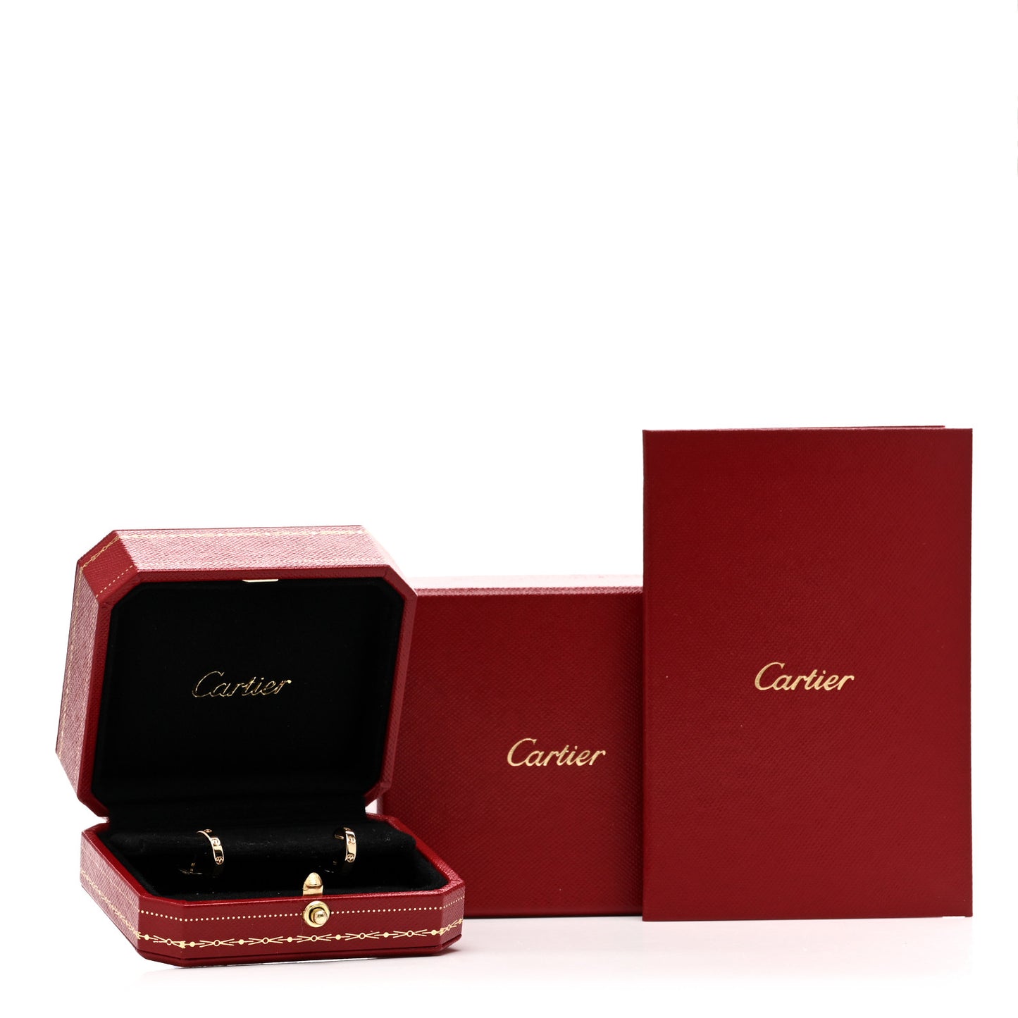 18K Yellow Gold Small LOVE Hoop Earrings