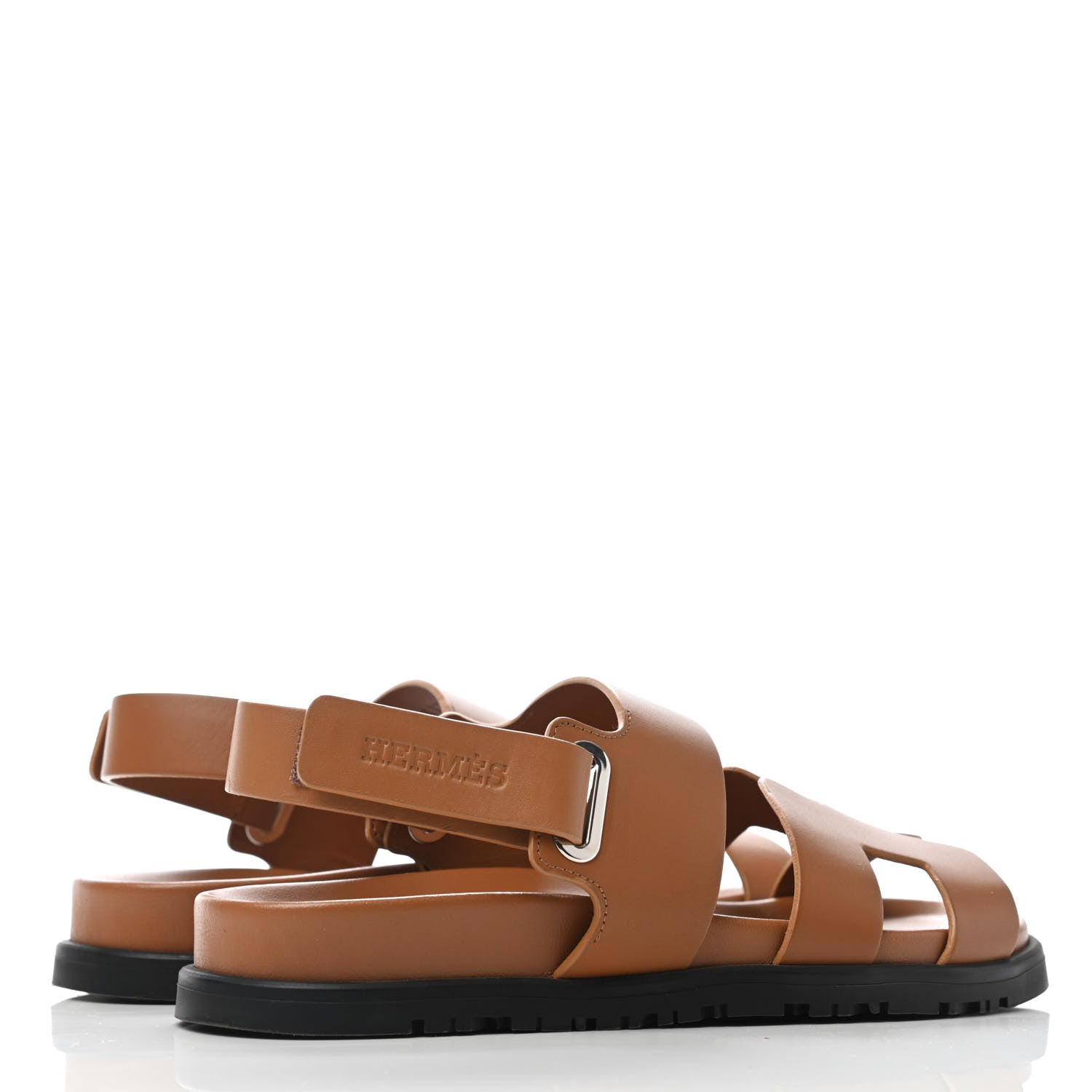 Hermes Calfskin Womens Takara Sandals 36 Gold 3 of 4