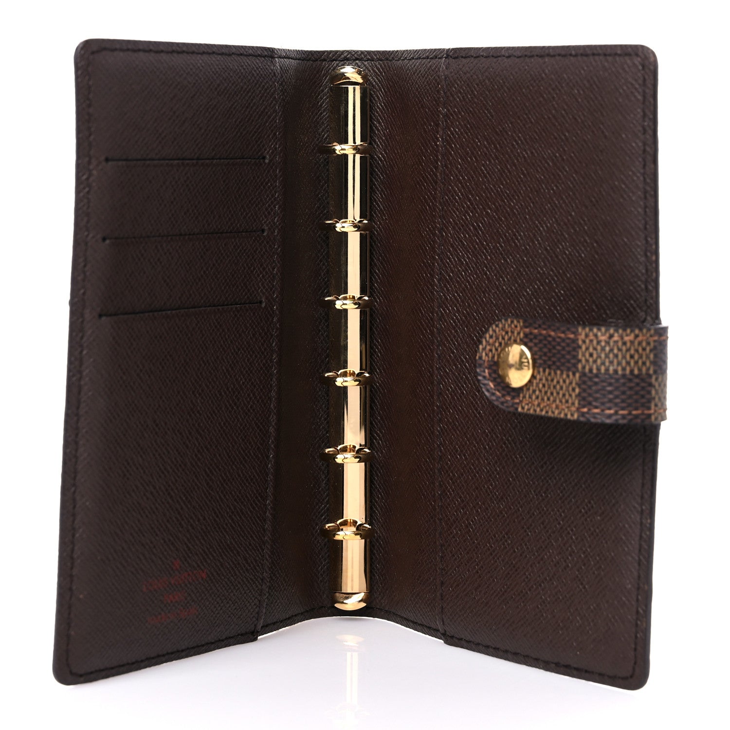 Louis Vuitton Damier Ebene Small Ring Agenda Cover 5 of 9