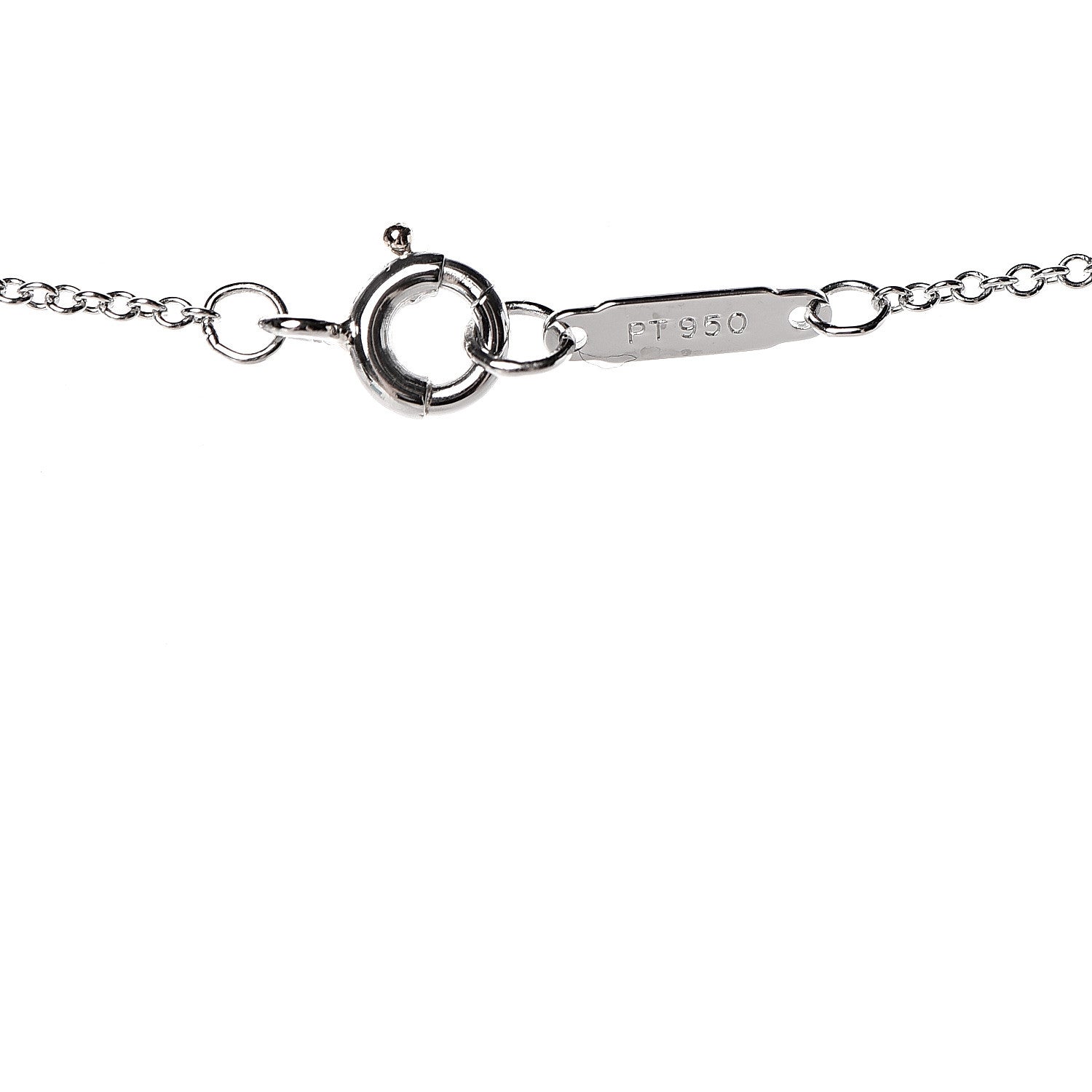 Tiffany Platinum Diamond Blue Sapphire Bubble Pendant Necklace 7 of 8