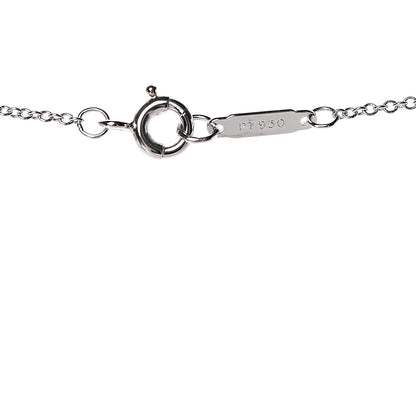 Tiffany Platinum Diamond Blue Sapphire Bubble Pendant Necklace 7 of 8