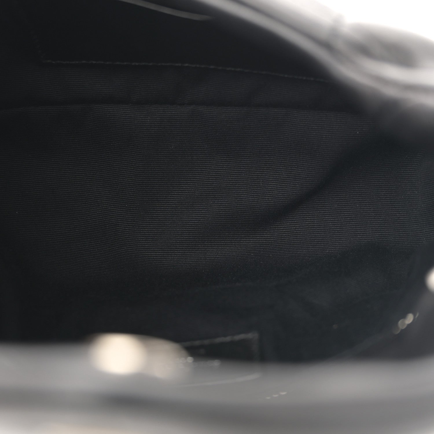 Saint Laurent Lambskin Quilted Toy Loulou Puffer Monogram Chain Satchel Black 5 of 12