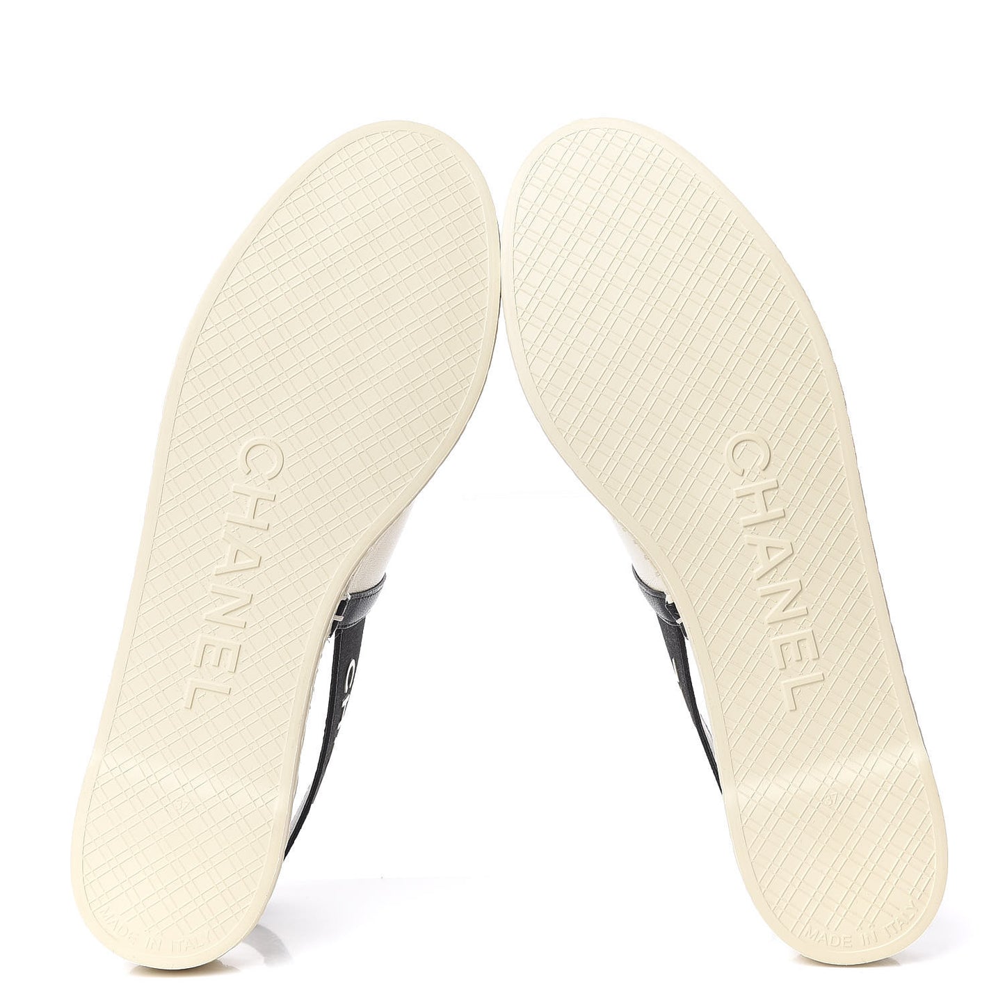 Lambskin Grosgrain CC Slingback Espadrilles 37 Black White