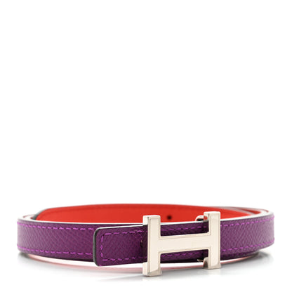 Hermes Swift Epsom 13mm Focus Belt 75 30 Capucine Anemone 2 of 9