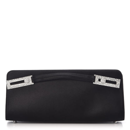 Judith Leiber Satin Jeweled Evening Bag Black 1 of 8