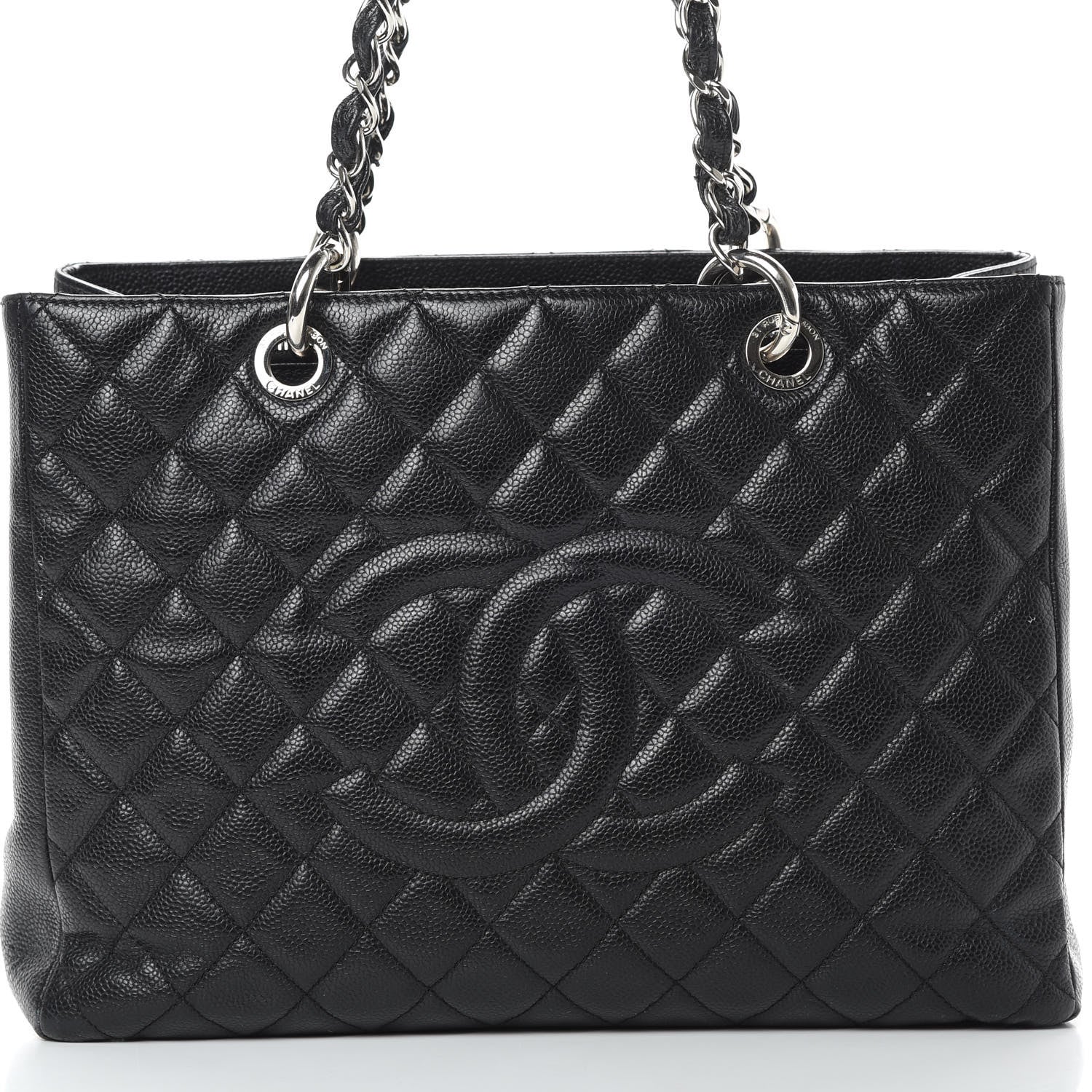 Chanel Caviar Quilted Grand Shopping Tote GST Black 9 of 17