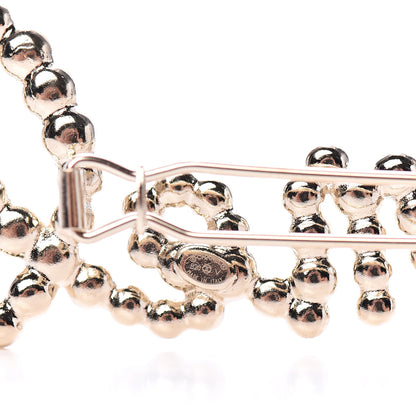 Chanel Metal Glass Swirling Pearls Hair Clip Gold 3 of 4
