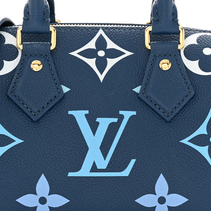 Louis Vuitton Empreinte Monogram Giant Speedy Bandouliere 20 Degrade Blue 7 of 10