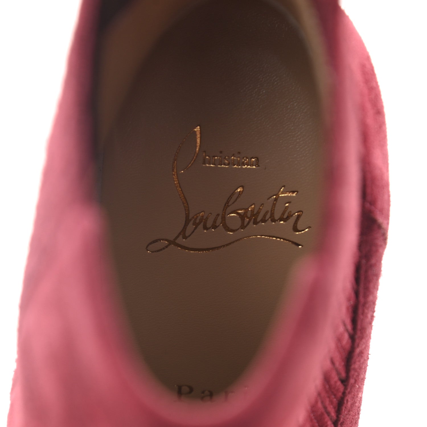 Christian Louboutin Veau Velours Calfskin Jurassic Me In The 90s 100 Ankle Boots 35 Tanin 7 of 7