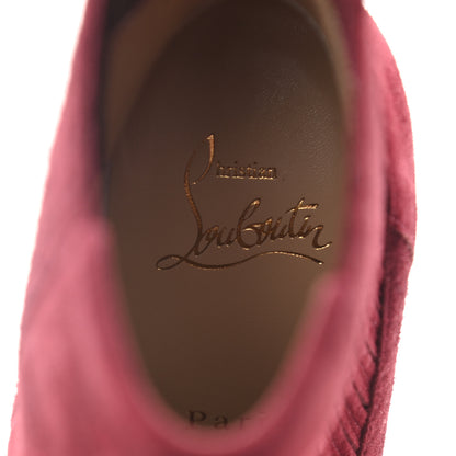 Christian Louboutin Veau Velours Calfskin Jurassic Me In The 90s 100 Ankle Boots 35 Tanin 7 of 7