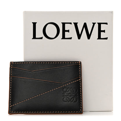 Loewe Calfskin Puzzle Card Holder Black 8 of 8
