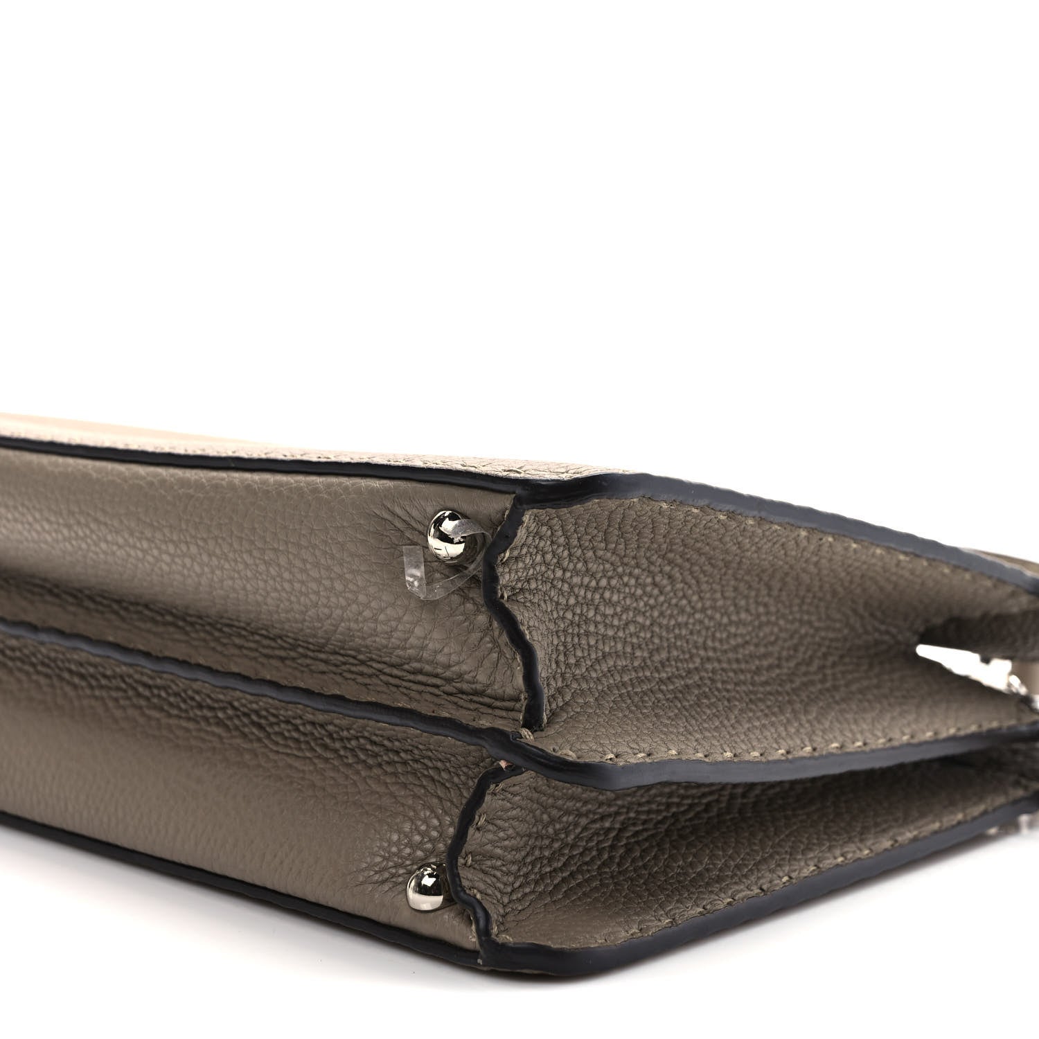 Fendi Cuoio Romano Selleria Chamois Medium Peekaboo I SEE U Satchel Corda Camelia Cipria 8 of 8