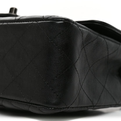 Chanel Crumpled Calfskin Quilted Mini Rectangular Flap So Black 10 of 11